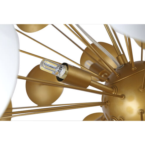 Canada 10 Light 28 inch Brass Chandelier Ceiling Light